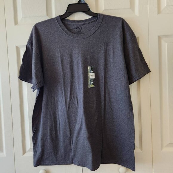 Athletic Works Mens Breathable Tee XL Loose Fit Charcoal Gray Heather - Picture 1 of 8